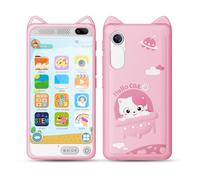 Téléphone pour Enfant,3,97 "Tactile Toddler Smartphone Jouets d’Apprentissage, Faux téléphone Jouet avec Jeux éducatifs Lecteur de Musique, Cadeaux d’Anniversaire de Noël pour l’âge 3-12, Carte SD 8G