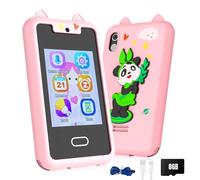 TéLéPhone pour Enfants, Telephone Portable Enfant, Smartphone avec éCran Tactile, Lecteur De Musique, CaméRa, Jeux De Puzzle, Cadeaux pour 3 4 5 6 7 8 9 10 Ans, GarçOns Filles NoëL (Panda)
