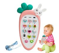 Téléphone pour - Jouet Carotte avec lumière respiratoire, Sonne de la Musique | de Dentition, Fille, téléphone 6 Mois + Stimulation précoce