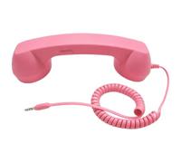 Téléphone Récepteur Rétro Filiaire avec Prise 3,5 mm | Adaptateurs USB C Plug and Play : bouton Répondre micro/haut-parleur pour smartphones, tablettes et ordinateurs