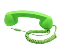 Téléphone Récepteur Rétro Filiaire avec Prise 3,5 mm | Adaptateurs USB C Plug and Play : bouton Répondre micro/haut-parleur pour smartphones, tablettes et ordinateurs