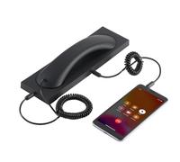 Téléphone rétro écouteur de ligne fixe avec réduction du bruit et jack de 3,5
