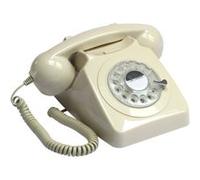 téléphone rétro GPO 746 blanc Blanc