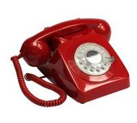 téléphone rétro GPO 746 rouge Rouge G