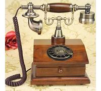 Téléphone rétro Téléphones Anciens Téléphone Fixe Filaire Cadran lassique Vintage, avec Tiroir De Rangement, Téléphone À La Maison De Téléphones d'entreprise Décor De Bureau À Domicile Lignes