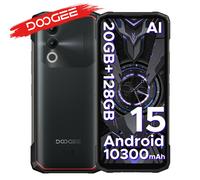 DOOGEE Blade 20, smartphone robuste Android 15, batterie 10300 mAh, écran 6,6 pouces HD+ IPS 90 Hz, 20 Go RAM + 128 Go ROM, appareil photo IA 16 MP, triple SIM, débloqué