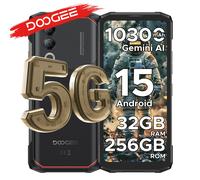 DOOGEE Blade20 Turbo 5G téléphone robuste Gemini Al 6.6 ''écran 10300mAh batterie 8GB 256GB 50MP caméra Android 15 NFC téléphone portable 8GB 256GB Black