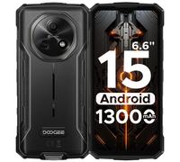 Téléphone robuste DOOGEE Fire 5, batterie de 13000 mAh, écran HD+ de 6,6 pouces, 12 Go de RAM (3 Go + 9 Go), 64 Go de ROM, Android 15, smartphone NFC 3GB 64GB Green