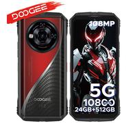DOOGEE S118 PRO Smartphone 5G robuste Android 24 Go + 512 Go (2 To) DDR5 avec dimensité 7050, écran 6,6 pouces FHD+ 120 Hz, batterie 10800 mAh / charge 33 W, caméras 108 MP + 20 MP et Wi-Fi 6