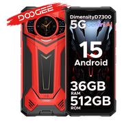 DOOGEE S200PLUS 5G Smartphone Incassable Android 15 - D7300 4nm, 36GB+512GB (2TB), 10100mAh, 1.32inch Rear Screen，Écran 6.72"" 120Hz