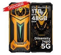DOOGEE S200 Ultra 5G téléphone robuste 48GB + 1TB 6.72 ''120Hz affichage 11000mAh batterie 66W NFC dimension 7400 Android 15 Smartphone 12 Go 1 To NOIR