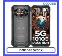 Version Globe DOOGEE S200 X 5G téléphone robuste 6.72 "dimensionnée 7050 1.32" AMOLED affichage arrière 12GB 512GB 10100mAh batterie téléphone VIP Edition Yellow