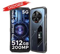 Global Version DOOGEE V40 Pro 5G Rugged Phone 6.78" 120Hz 16GB+512GB Dimensity 7300 200MP AI Camera 8680mAh Battery Gaming Phone 16GB 512GB Blue