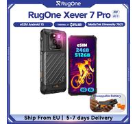 Téléphone robuste RugOne Xever 7 Pro 5G avec imagerie thermique, Android 15, 512 Go de ROM, 12 Go de RAM noir