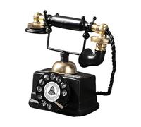 Téléphone rotatif vintage | Décoration de téléphone | Décoration d'intérieur, décoration d'étagère, sculpture esthétique, décoration de chambre, bibliothèque en résine, téléphone vintage