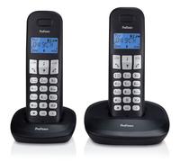 Téléphone sans fil Profoon PDX1120 Duo - ID d'appelant - Verrouillage clavier - LCD monochrome
