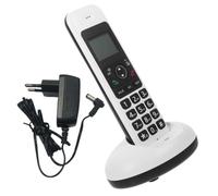 Téléphone sans Fil à Grandes Touches, Extensible, Écran LCD, Bureau | ABS Blanc, Alimentation Ac220 et Pile Aaa, Usage Bureau, Affichage Clair pour Personnes Âgées