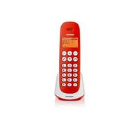 Téléphone sans fil Adara DECT avec identification de l'appelant Rouge Blanc