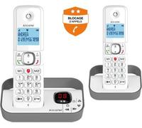 ALCATEL Téléphone sans fil - F860 VOICE Duo - Répondeur - Blanc et Gris
