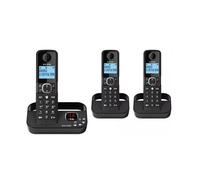 Téléphone sans fil - ALCATEL - F860VOICETRIONOIR - 3 combinés - Mains libres - Alphanumérique rétro-éclairé