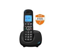 Téléphone sans fil - ALCATEL - Dect Xl535 - Noir - Portée 50m intérieur - 300m extérieur - Mains libres