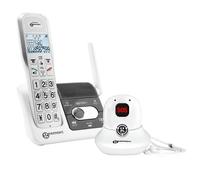 Téléphone Sans Fil Amplifié - GEEMARC - AmpliDect 595 SOS Pro - Répondeur Intégré - Pendentif SOS - 50dB