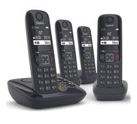 Téléphone sans fil AS690 A Quattro Noir