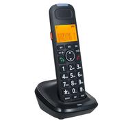 Téléphone sans Fil avec écran LCD 1,8" 3 Lignes, 50 Contacts et Fonction Mains Libres - Interphone et conférence, 16 Langues, idéal Bureau et Usage Familial