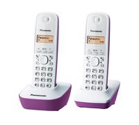 Panasonic KX-TG1612FRF Téléphone Duo sans fil DECT sans répondeur Pourpre [Version Française]