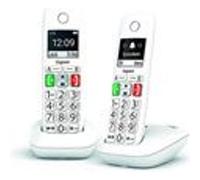 Gigaset Téléphone sans fil E290 Duo DECT/analogique Identification de l'appelant Blanc 2 combinés
