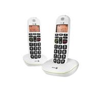 Téléphone sans fil DORO PhoneEasy 100w Duo DECT avec afficheur - Blanc