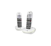 Téléphone sans fil duo dect blanc sans répondeur phoneeasy110wduoblanc