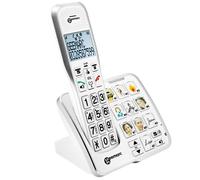 Téléphone Sans Fil Amplifié avec Mémoire Photo et Répondeur Geemarc Blanc