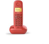 Téléphone sans fil - Gigaset - A170 - Capacité d'annuaire 50 - 4 bornes connectables - Rouge