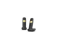Téléphone sans fil Gigaset A170 Duo noir - 3 lignes - Haut-parleur - Bluetooth - Réduction du bruit