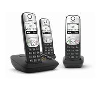 Téléphone sans fil - GIGASET - A690A TRIO - Noir - 3 combinés - Mains libres