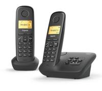 Téléphone Fixe GIGASET A 170 A Duo Noir - Répondeur - Écran rétroéclairé - Répertoire 50 contacts