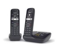 Téléphone sans fil Gigaset AS690A Duo Noir Noir G