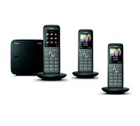 Téléphone sans-fil Gigaset CL660 Trio - Écran couleur - Répertoire 400 contacts - Noir anthracite