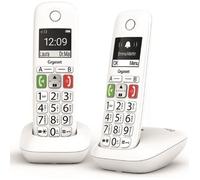 Gigaset Téléphone sans fil E290 Duo DECT/analogique Identification de l'appelant Blanc 2 combinés