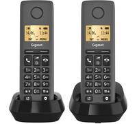 Téléphone sans fil - GIGASET - PURE 120 Duo - Écran éclairé - Autonomie 14h - Noir anthracite
