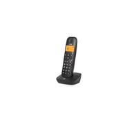 SPC Air - Téléphone Fixe sans Fil avec écran éclairé, identifiant d'appelant, répertoire de 20 Contacts, Mode Mute, 5 mélodies Disponibles, compatibilité Gap et Mode ECO - Noir