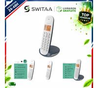 Téléphone sans fil Logicom ILOA 150 Ardoise Compatible Box