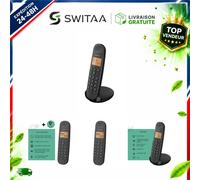 Téléphone sans fil Logicom Iloa 150 Noir Mains libres
