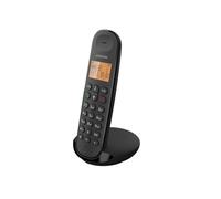 Logicom Téléphone fixe sans fil ILOA 150 Solo – sans répondeur, analogique et DECT – Noir