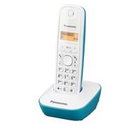 Téléphone Sans Fil Panasonic Corp. KX-TG1611SPC DECT Blanc Turquoise Ambre