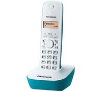 Téléphone sans fil Panasonic KX-TG1611 - Turquoise/Blanc - 50 entrées - LCD ambre