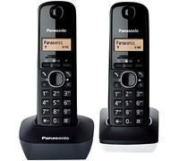 Téléphone sans fil Panasonic KX-TG1612SP1 - Noir - LCD monochrome - Répertoire 50 noms et numéros