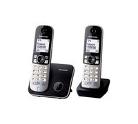 Panasonic KX-TG6812FRB téléphone Téléphone DECT Identification de l'appelant Noir, Argent
