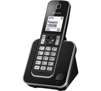 Panasonic Téléphone numérique sans fil KX-TGD310FR – Répondeur intégré, mains-libres – Noir